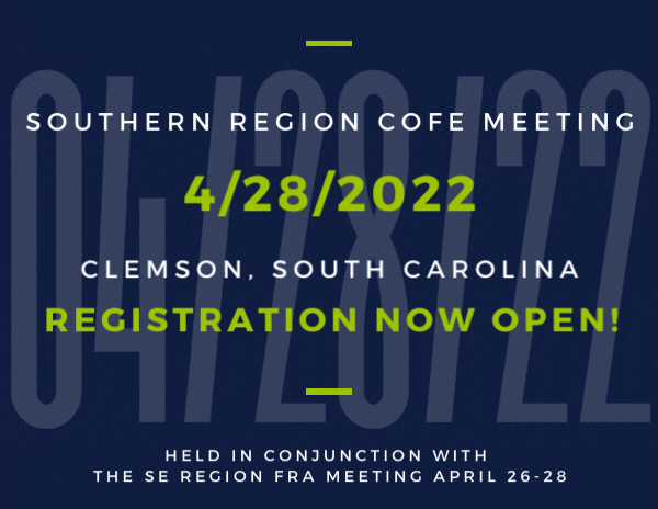 Registration OPEN Southern Region COFE Meeting